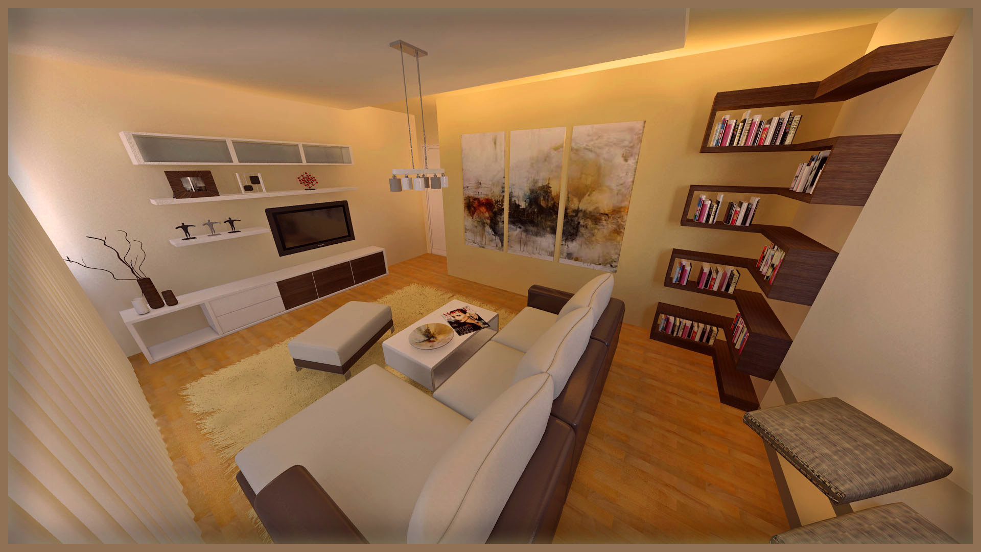 3D model dnevne sobe